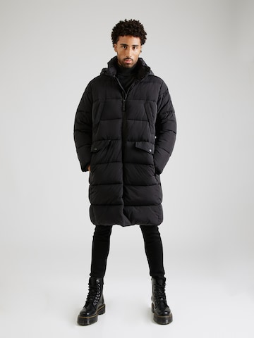 JOOP! Jeans Winterparka 'Lerry' in Zwart: voorkant