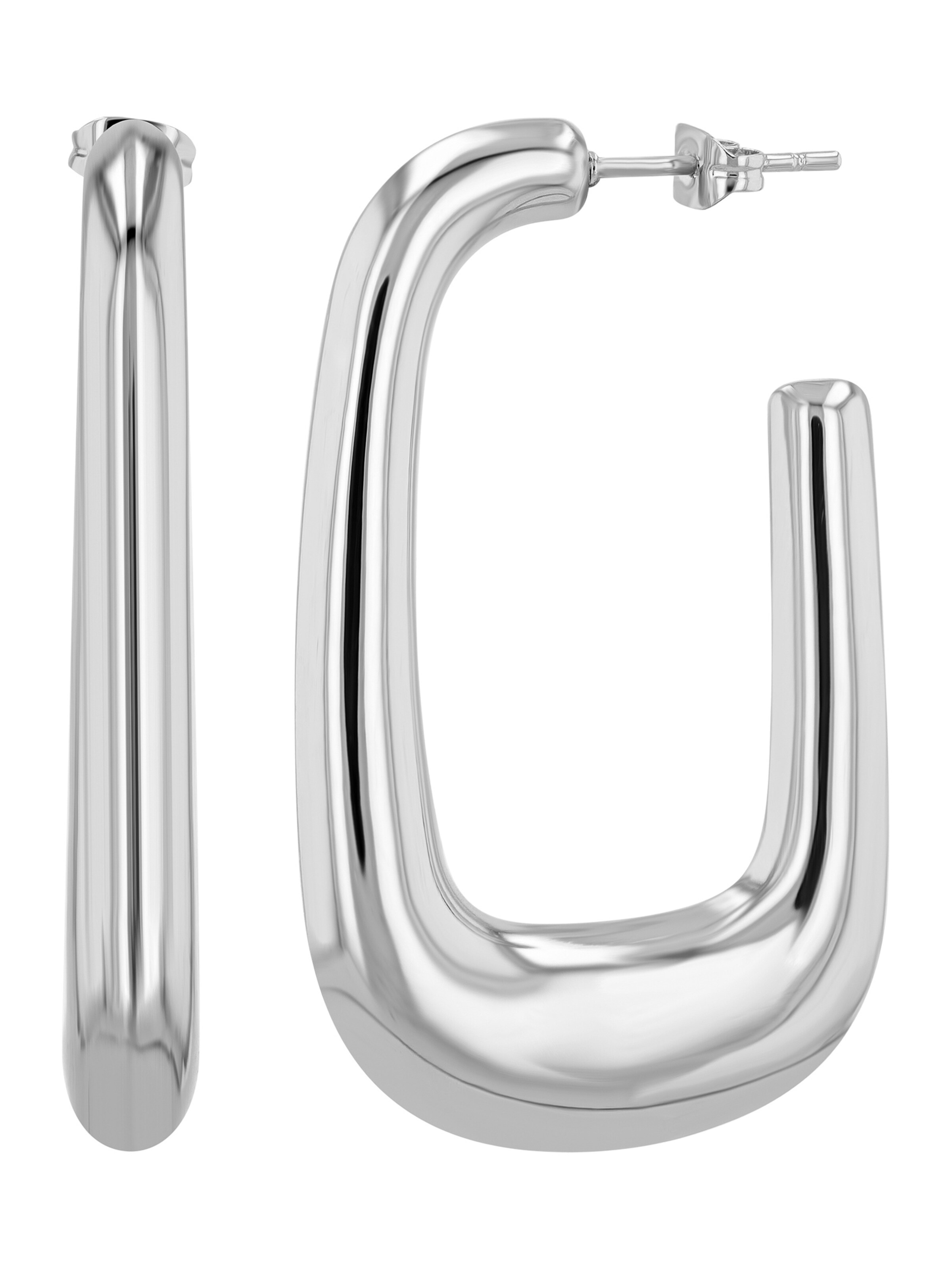 Akzent Earrings 'wasserfest' in Silver: front