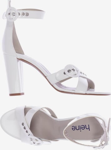 heine Sandalen 41 in Weiß: Vorderseite