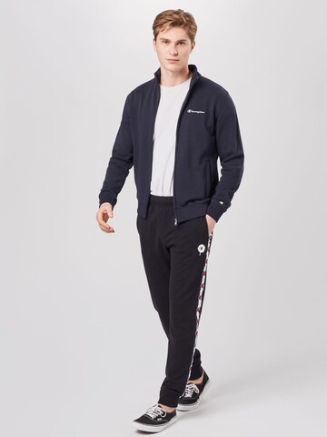 Champion Authentic Athletic Apparel Tapered Trousers 'Rib Cuff' in Black