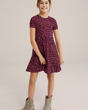 WE Fashion Obleka | roza barva