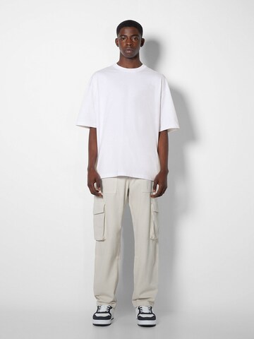 T-Shirt Bershka en blanc