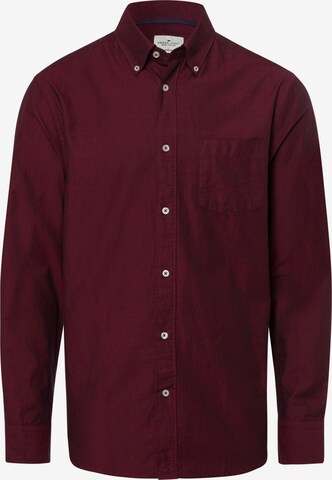 Cross Jeans Regular fit Button Up Shirt ' 35451 ' in Red: front