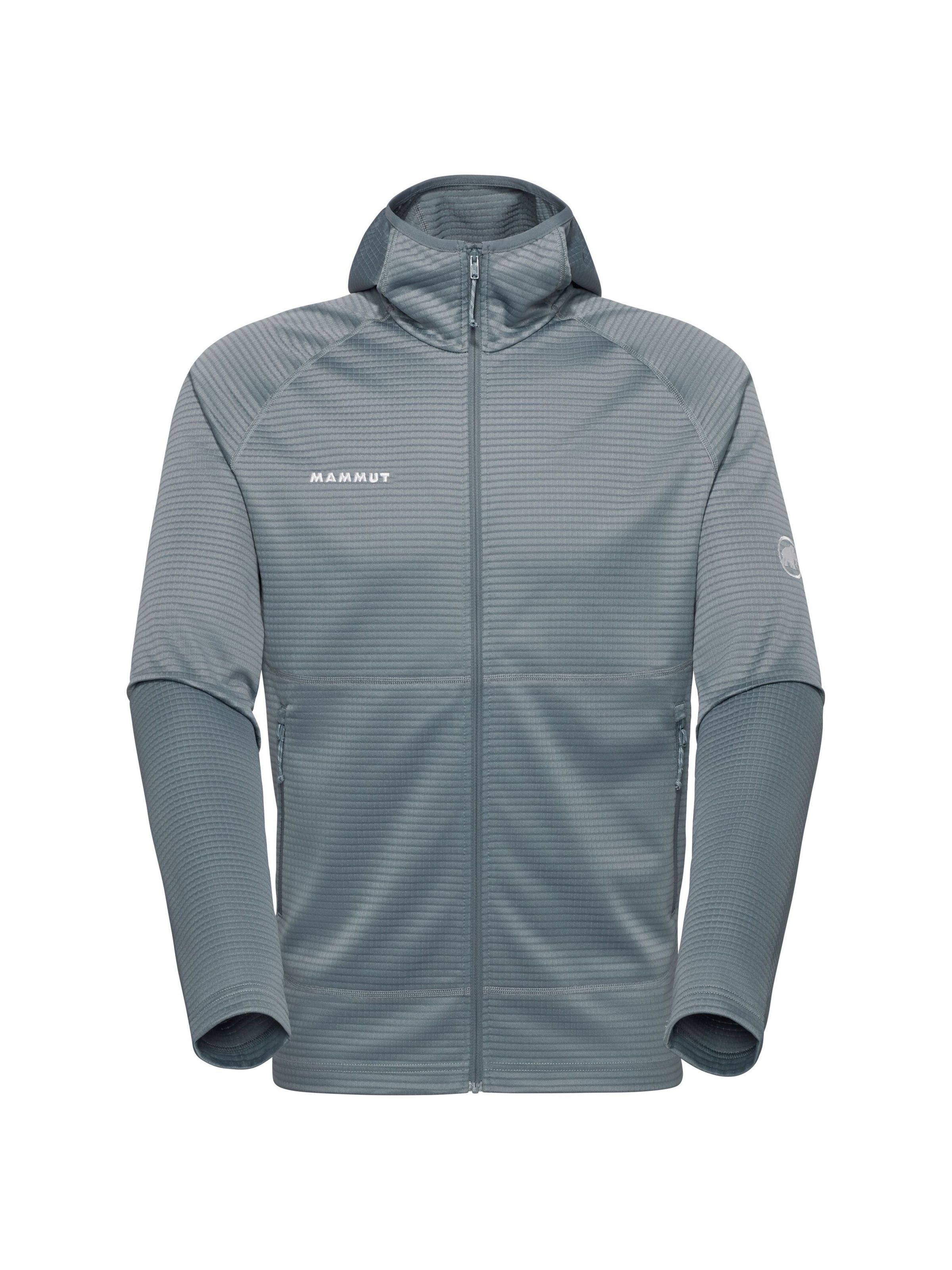 MAMMUT Athletic Fleece Jacket in Grey: front