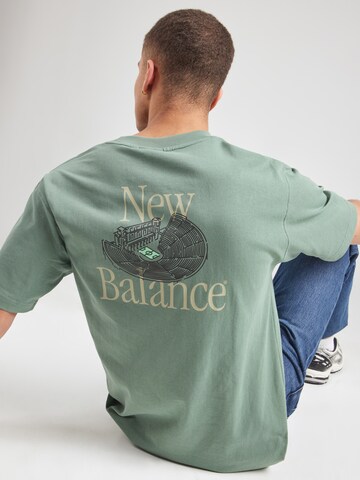 new balance Футболка в Зеленый: спереди