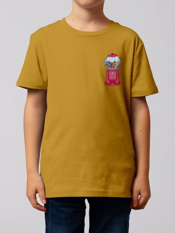 watabout.kids Shirt 'Kaugummiautomat' in Yellow: front