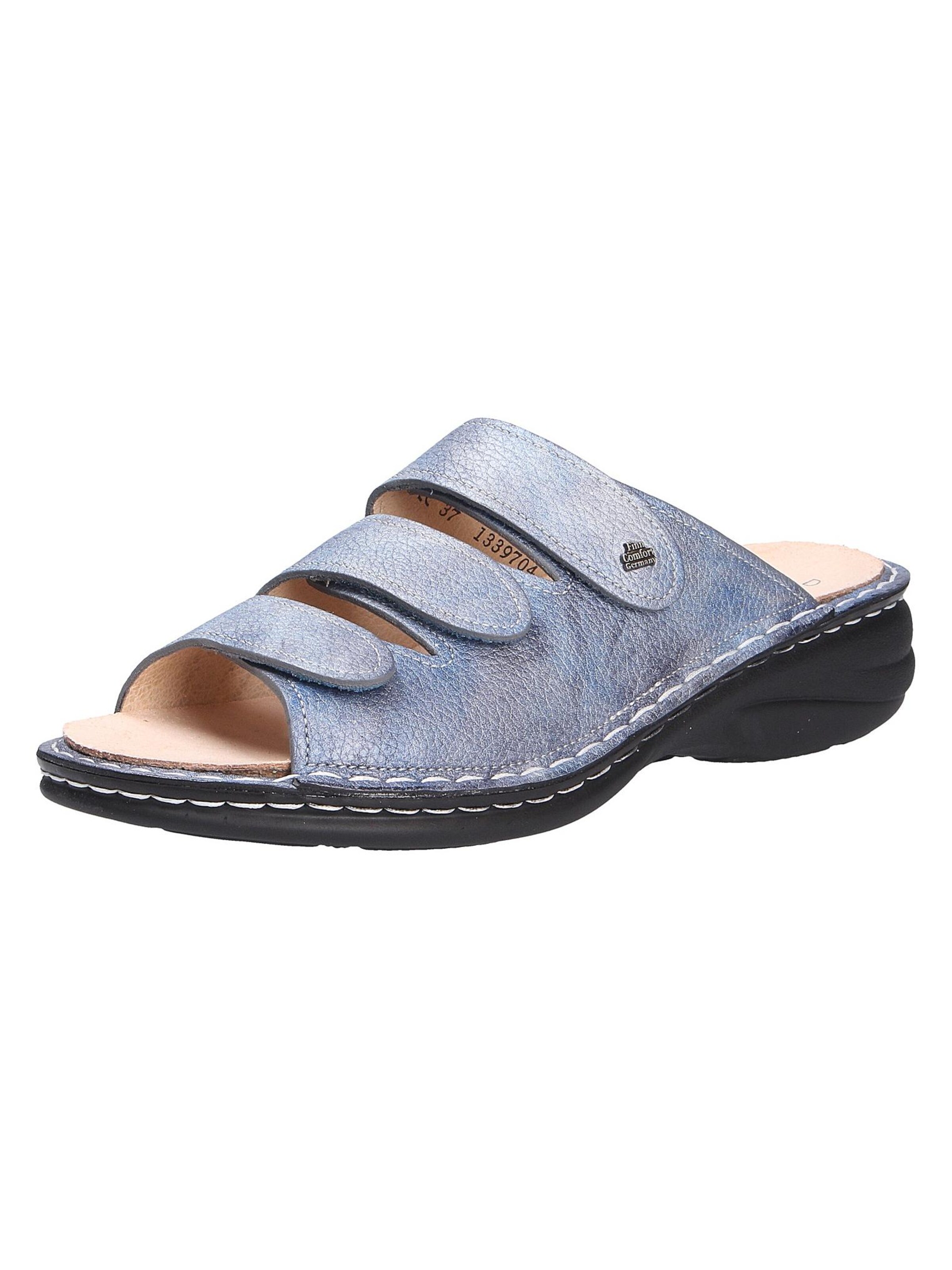 Finn Comfort Pantolette 'HELLAS'‌‌‌‌‌‌‌‌ in Blau: Vorderseite