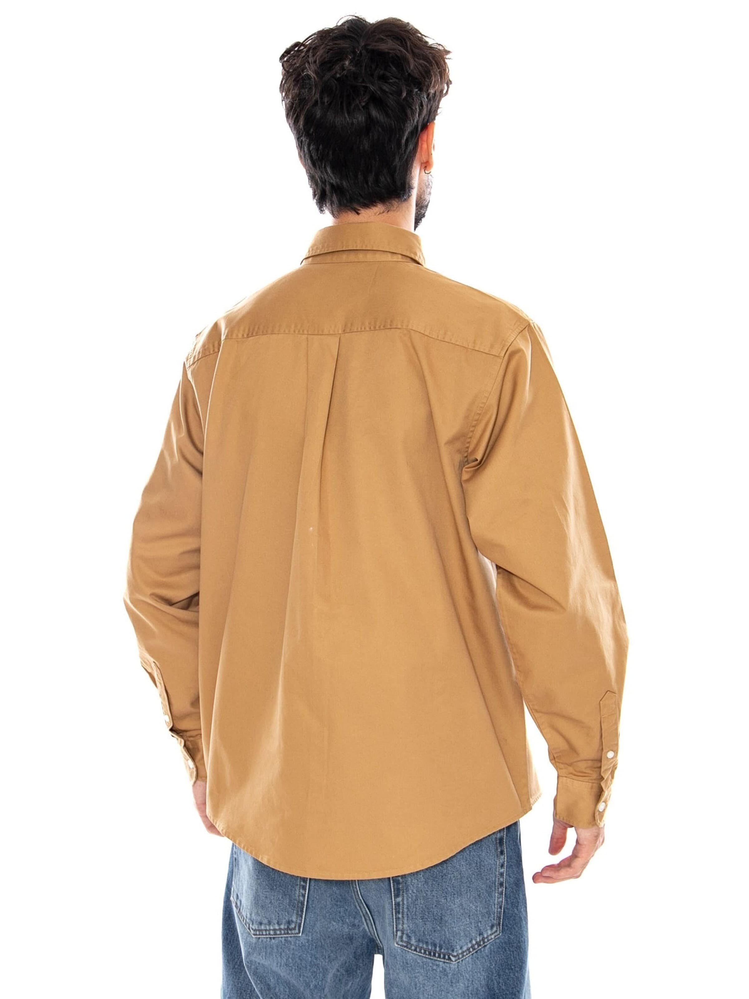 Comfort fit Camicia 'L/S OG MADISON SHIRT WIP DUSTY H' di Carhartt WIP in marrone
