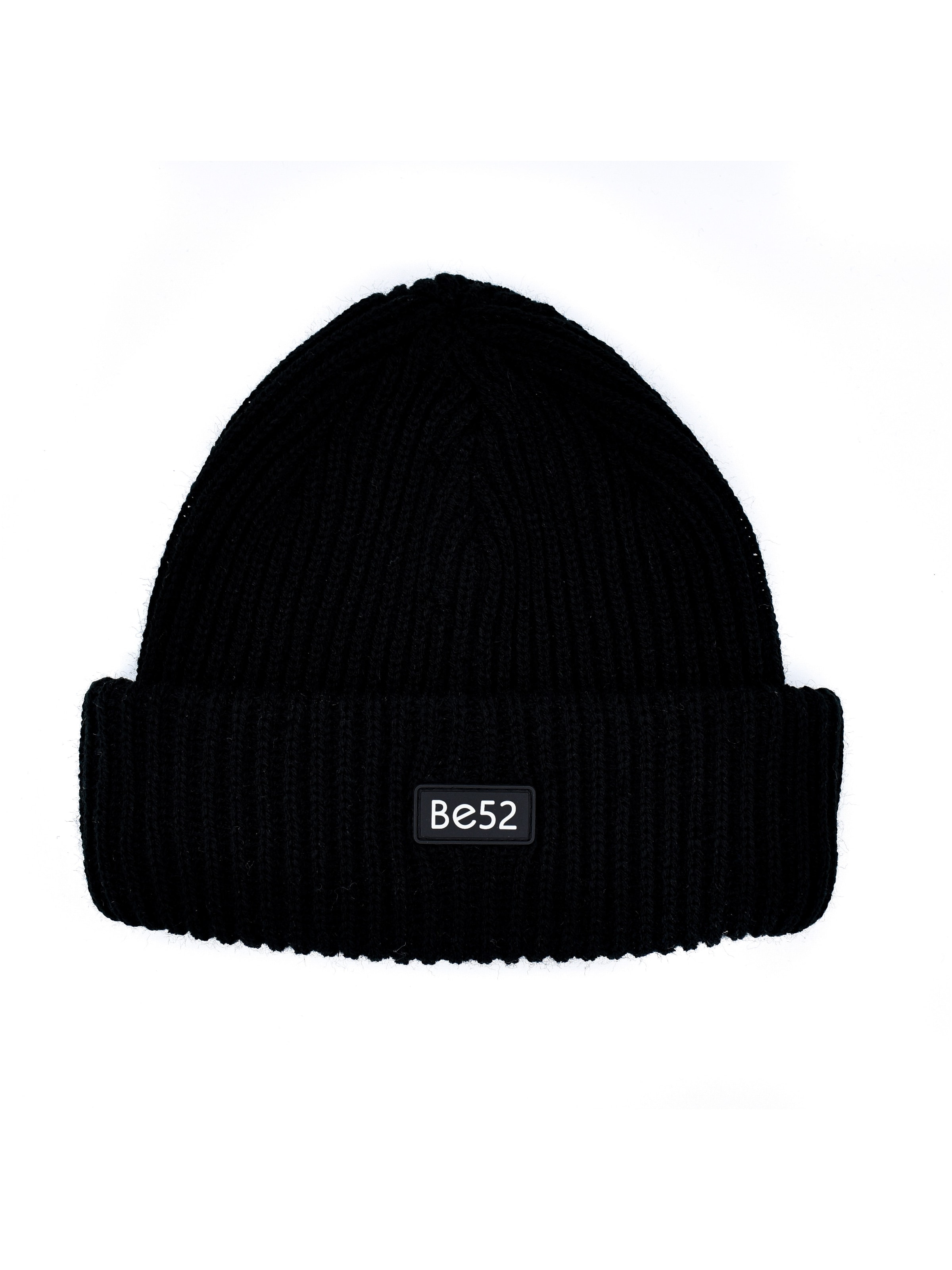 Be52 Mütze 'Highball' in Schwarz: Vorderseite