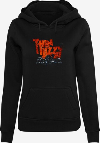 Merchcode Sweatshirt 'Thin Lizzy - Massacare' in Black: front