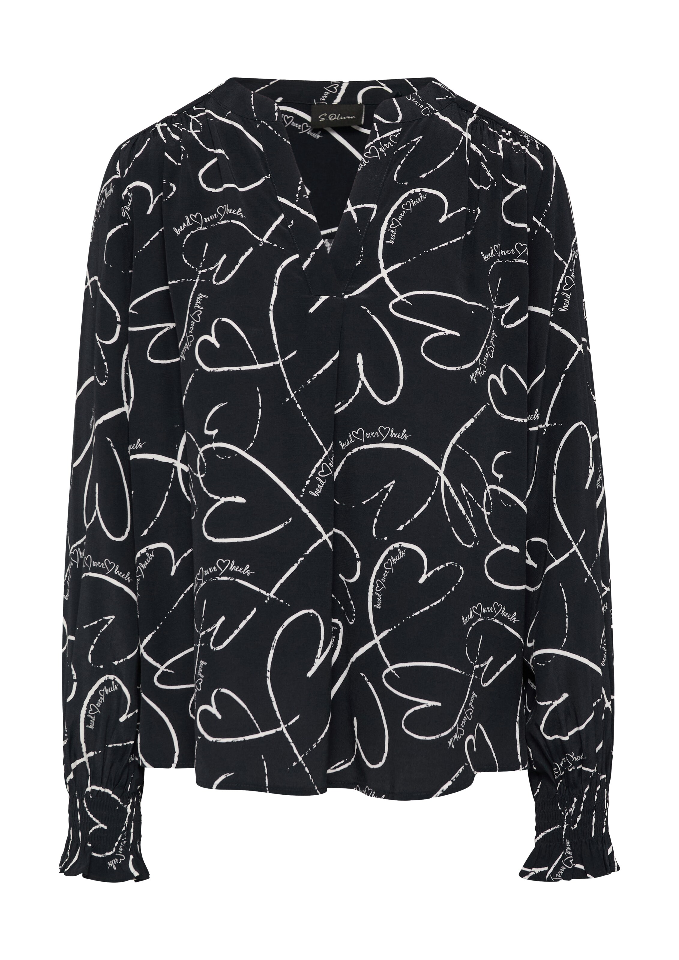 s.Oliver BLACK LABEL Bluse in Blau: Vorderseite