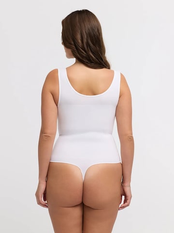 Body modellante 'Tank Sculpting Bodysuit with String' di cfab in bianco