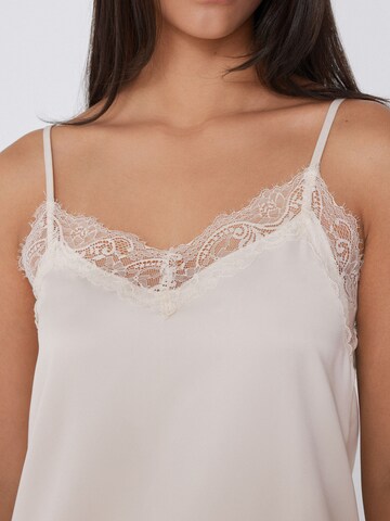 Tezenis Pajama Shirt in Beige