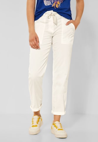 CECIL Regular Pants 'Chelsea' in White: front