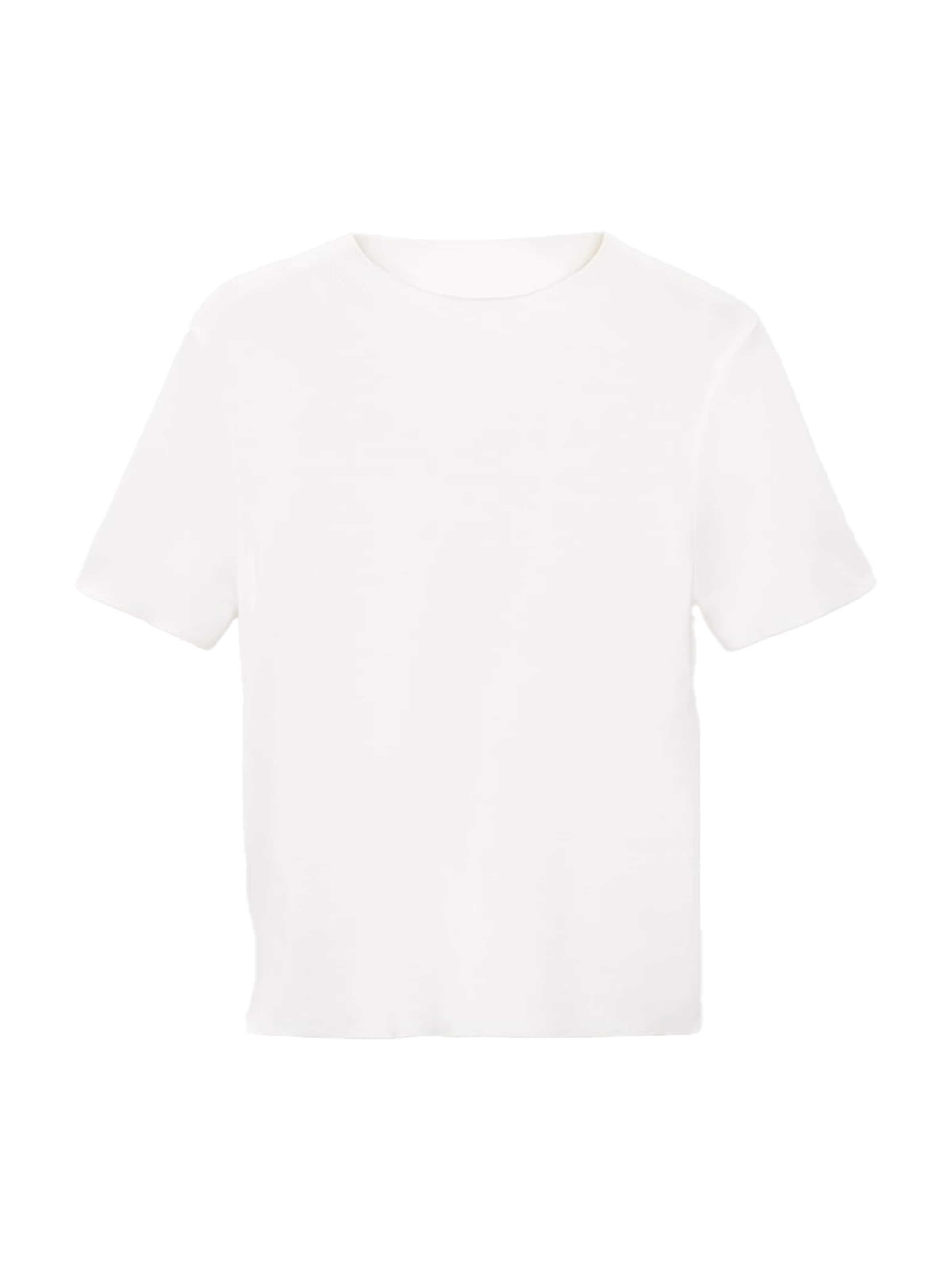 MANGO Sweater 'CAMEL' in White: front