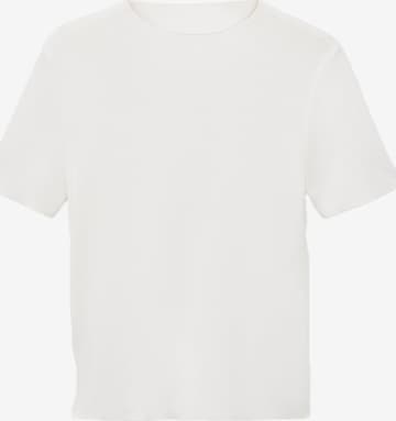 Pulover 'CAMEL' de la MANGO pe alb: față