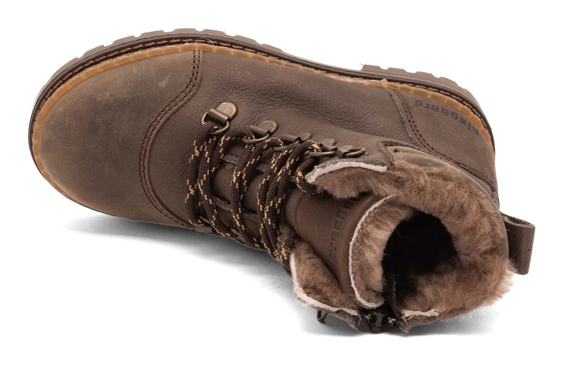 BISGAARD Lace-Up Ankle Boots in Brown