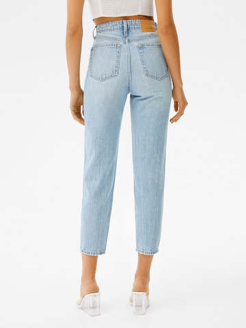 Regular Jeans de la Bershka pe albastru