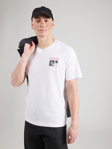 JACK & JONES Tričko 'JORPULP FICTION DANCE' – bílá