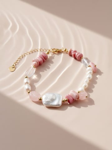 Nemomatheo Armband 'Rosengarten' in Pink