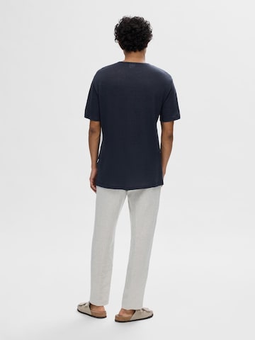 SELECTED HOMME T-Shirt 'Bet' in Blau