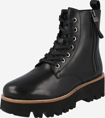 ARA Lace-Up Ankle Boots in Black: front