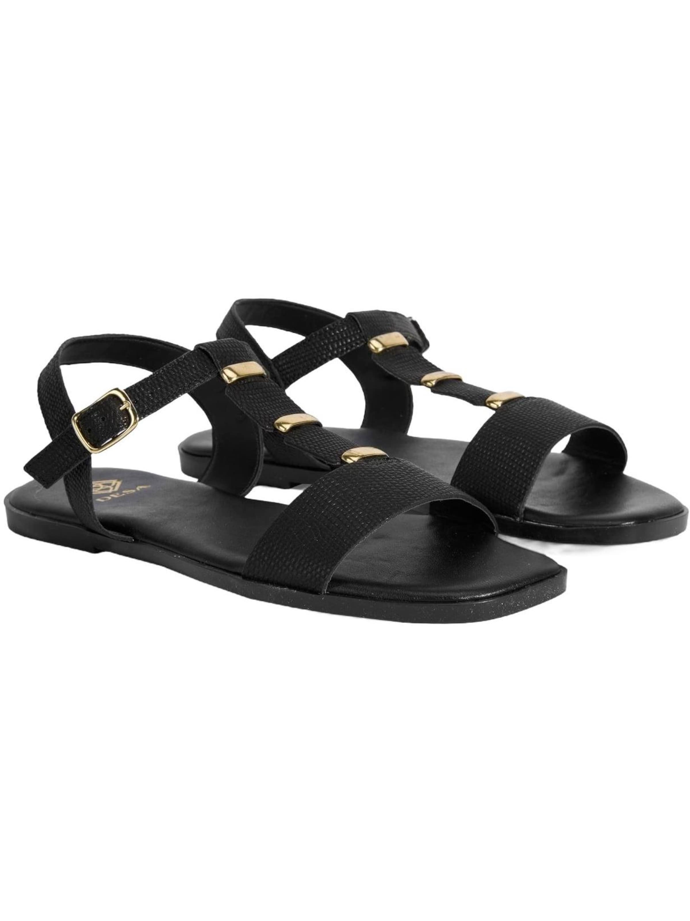 Desa Sandals 'Sandalen' in Black: front