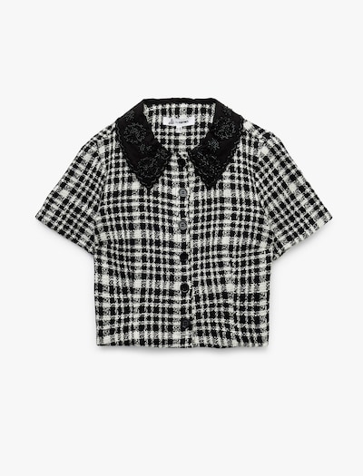 Koton Knit Cardigan in Black / White, Item view