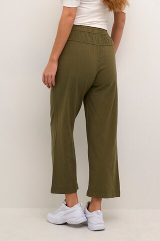 Kaffe Wide leg Pants 'Naya' in Green