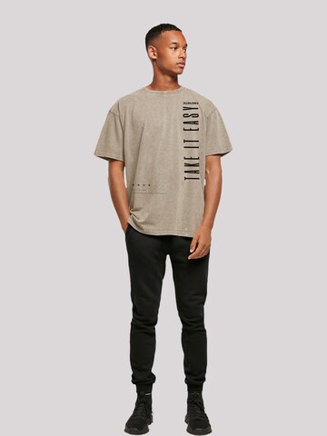 F4NT4STIC Shirt 'Take It Easy ' in Beige