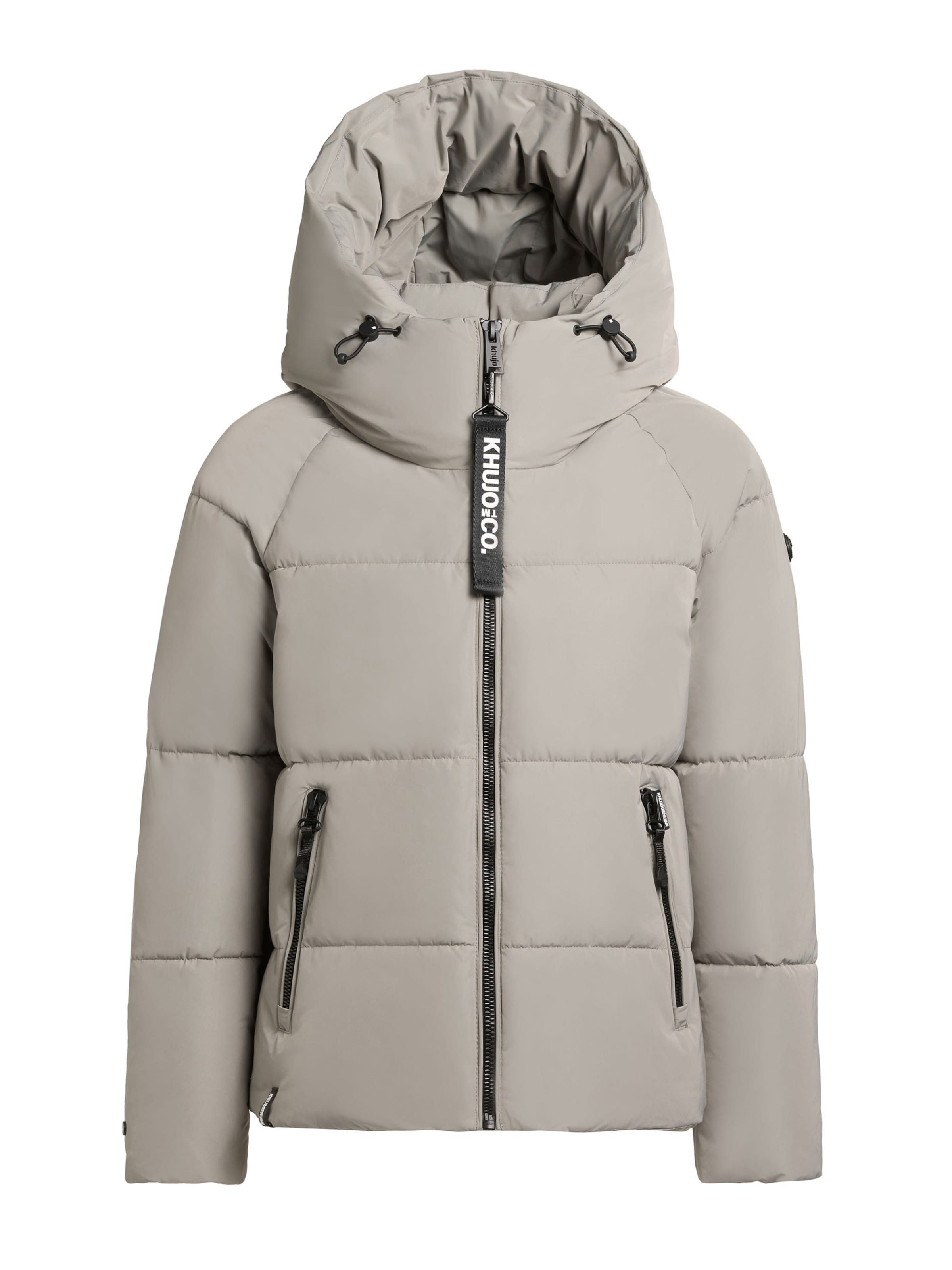 khujo Zimná bunda 'Ono' - Sivá: predná strana