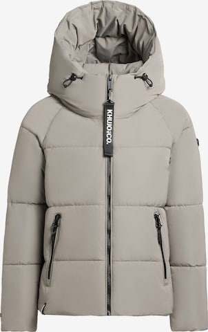 Veste d’hiver 'Ono' khujo en gris : devant
