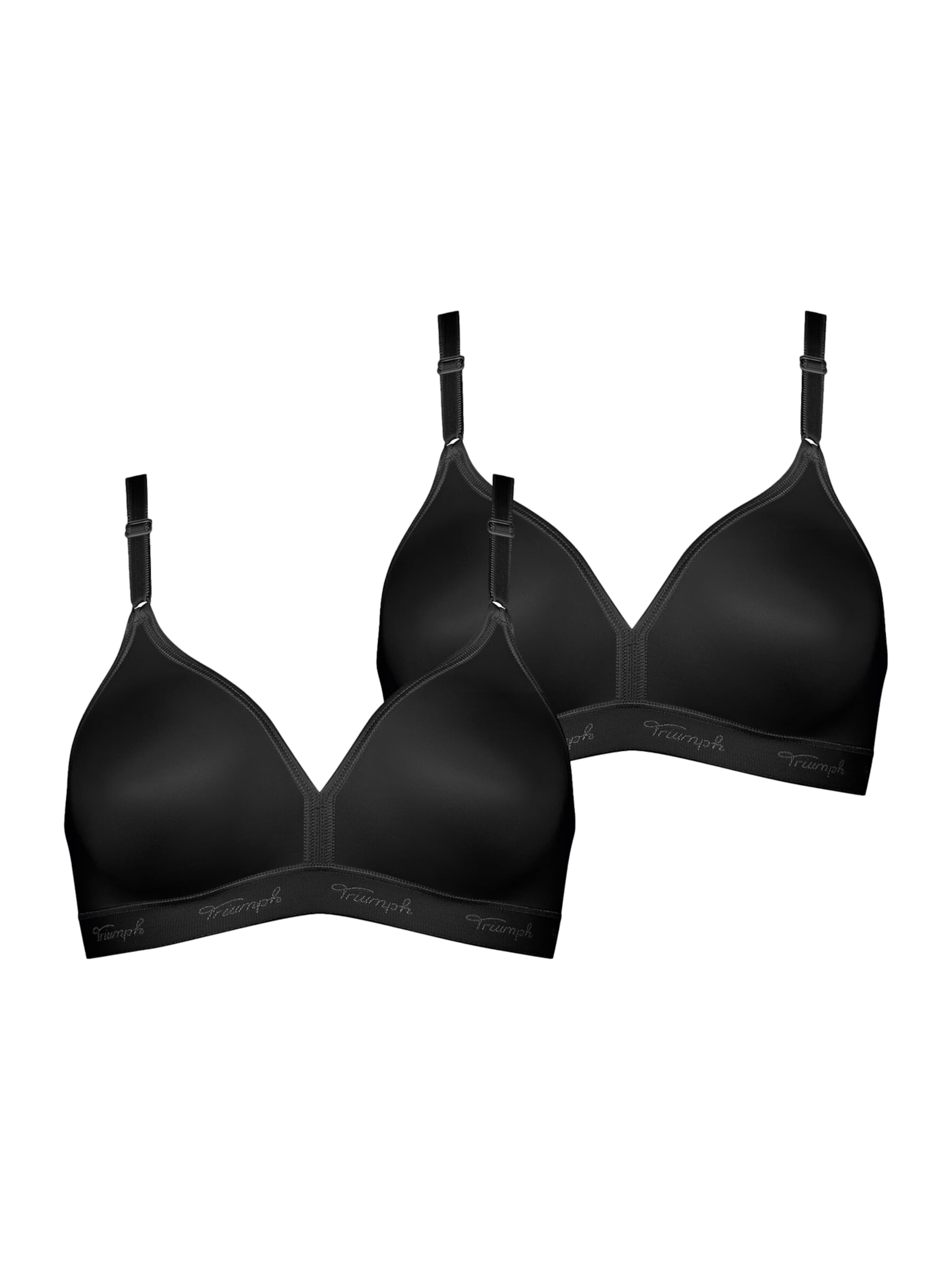 TRIUMPH BH 'Micro Fun' in Schwarz: Vorderseite