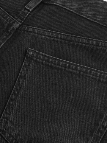 Next Wide leg Pleated Jeans in Black