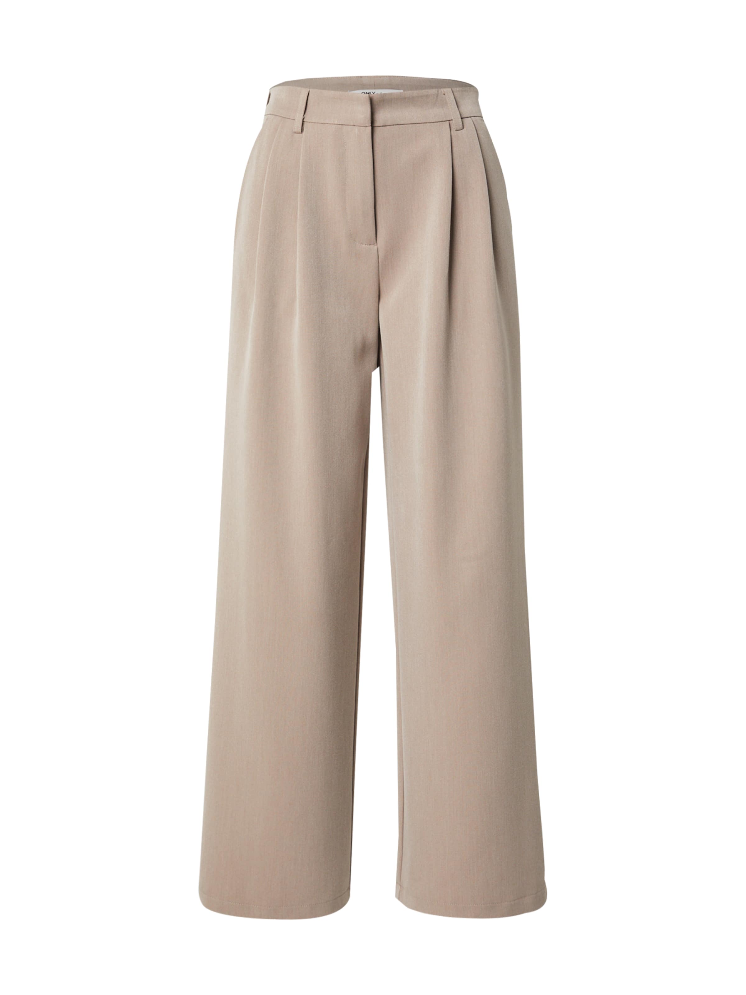 ONLY Loose fit Pleat-Front Pants &#x27;ONLHattie&#x27; in Grey: front