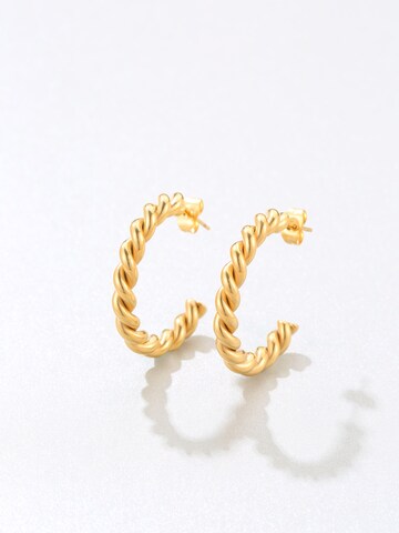 Hey Happiness - Pendientes 'Torsade' en oro