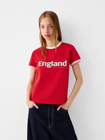 Bershka Shirts i rød: forside