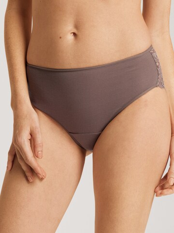 Hanro Slip 'Moments' in Brown: front