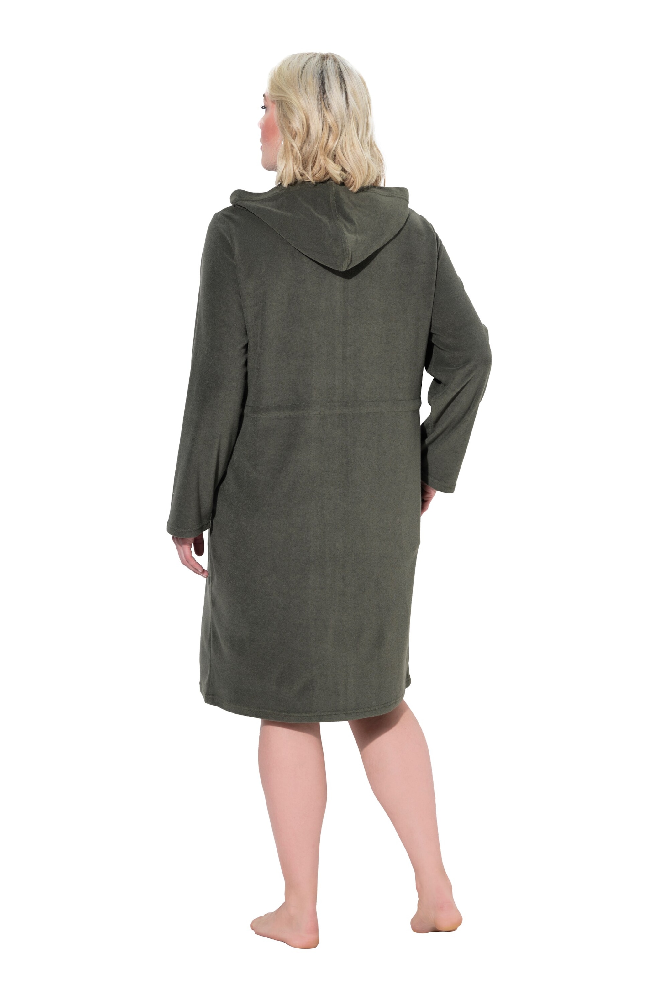 Ulla Popken Bathrobe short in Grey