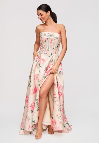 Ombre Evening dress in Beige