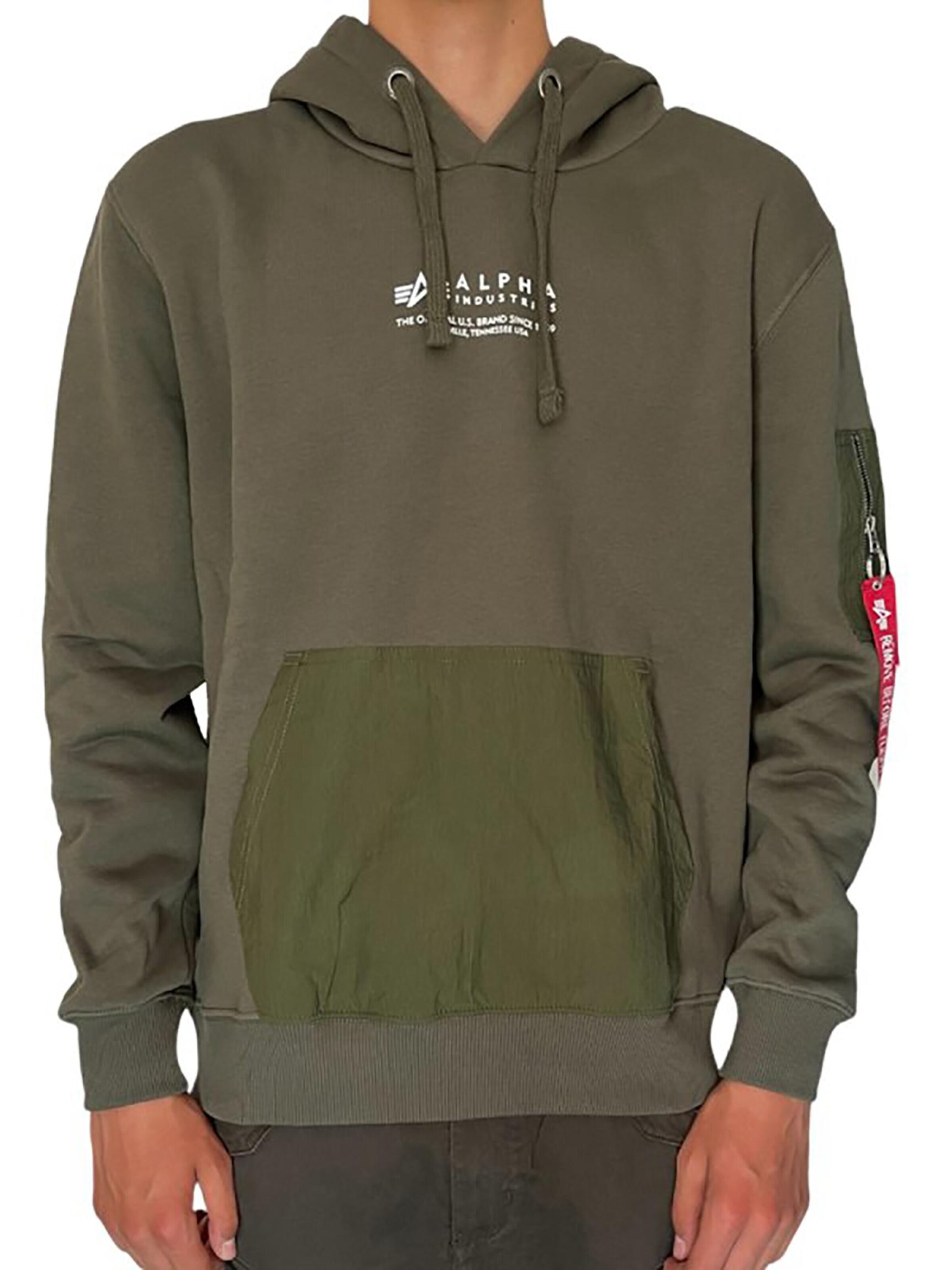 ALPHA INDUSTRIES Sweatshirt‌‌ in Grün: Vorderseite
