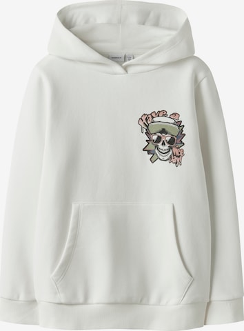 Sweat 'NKMBastian' NAME IT en blanc : devant