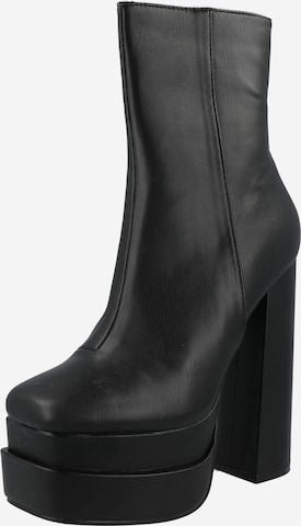 Public Desire Ankle Boots 'SUPINE' in Black: front