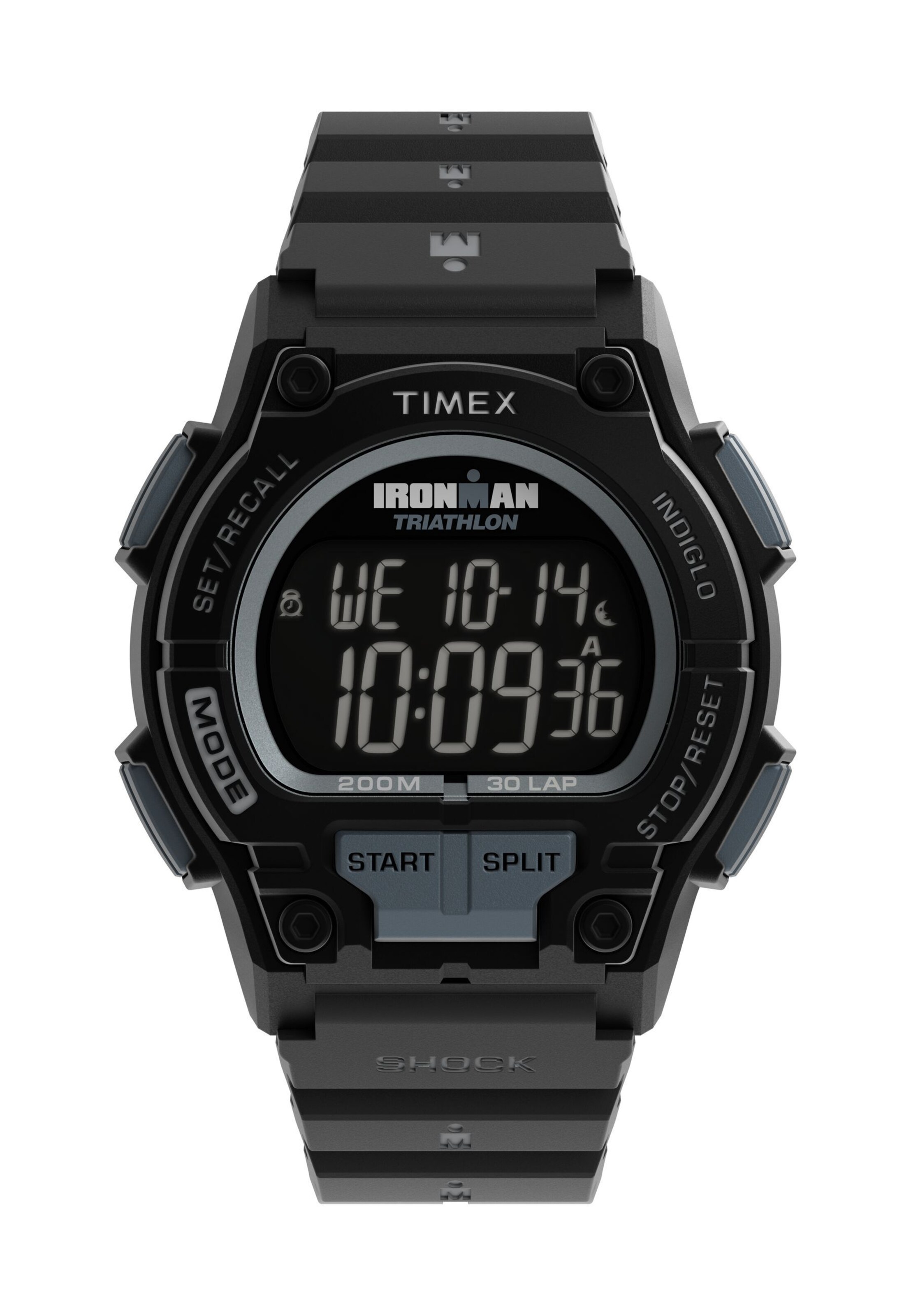 TIMEX Digitaal horloge 'Ironman Shock Endure' in Zwart: voorkant