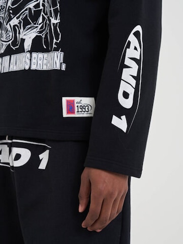 AND1 Sweatshirt in Schwarz