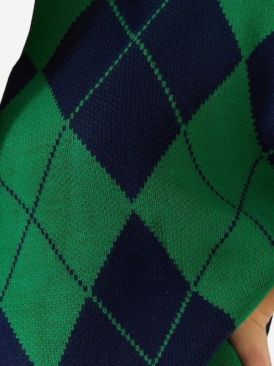 Bianco Lucci Pull-over en bleu foncé / vert gazon, Vue avec produit