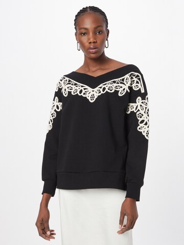 River Island Sweatshirt in Zwart: voorkant