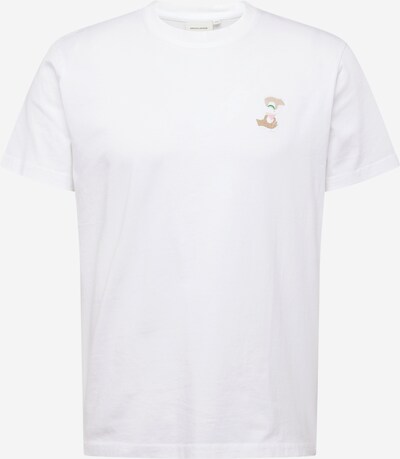DEDICATED. T-Shirt in beige / grün / pink / weiß, Produktansicht