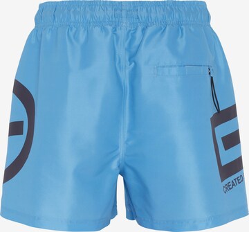 CHIEMSEE Athletic Swim Trunks in Blue