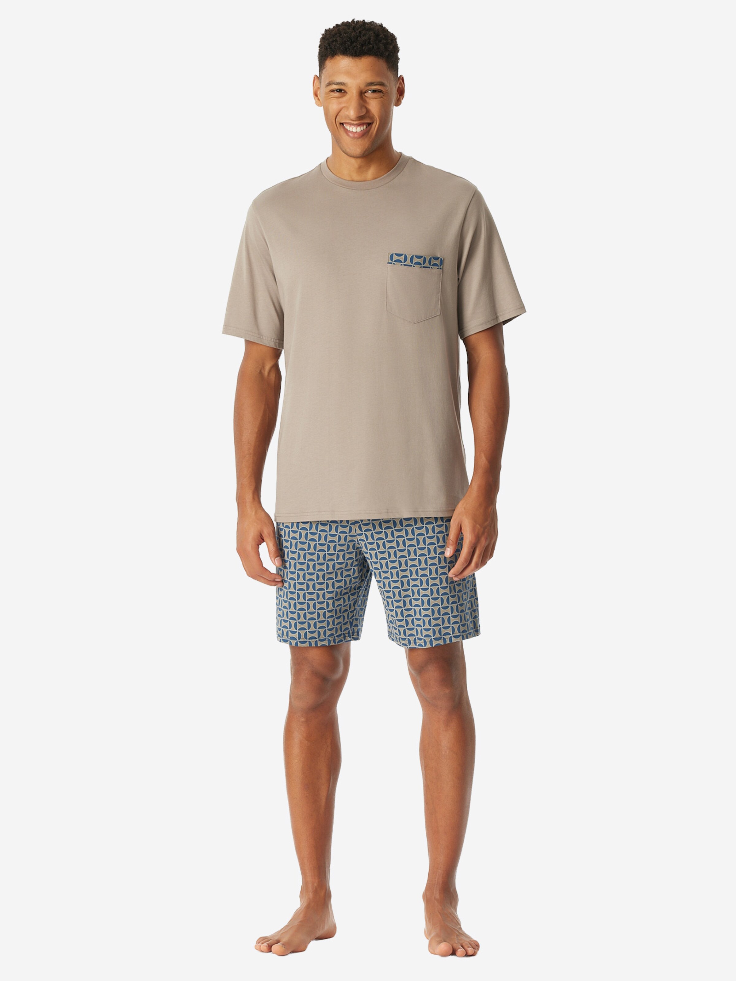 SCHIESSER Shorty 'Comfort Nightwear' in Beige: Vorderseite